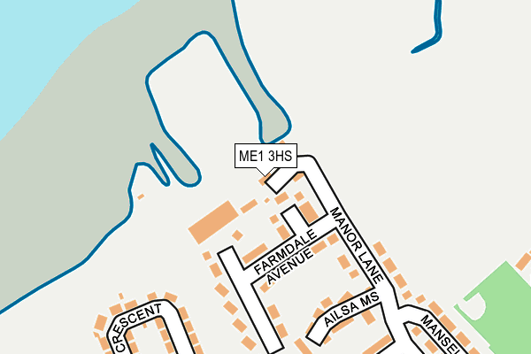 ME1 3HS map - OS OpenMap – Local (Ordnance Survey)