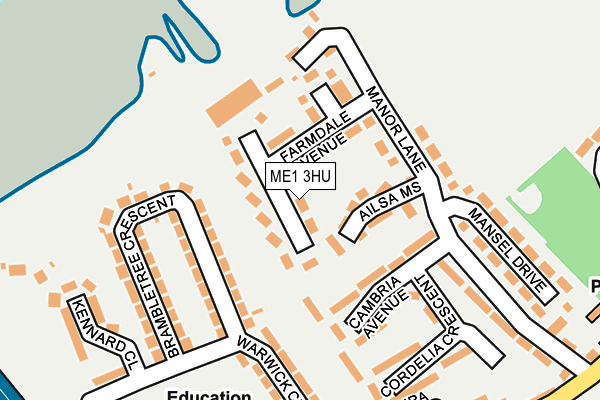 ME1 3HU map - OS OpenMap – Local (Ordnance Survey)