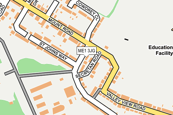 ME1 3JG map - OS OpenMap – Local (Ordnance Survey)