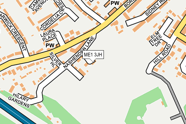 ME1 3JH map - OS OpenMap – Local (Ordnance Survey)
