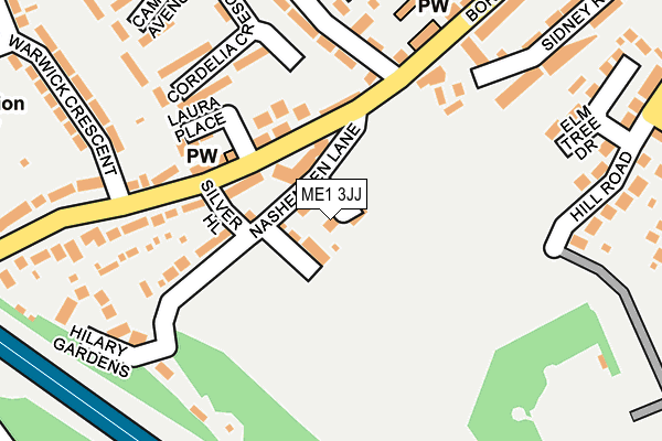 ME1 3JJ map - OS OpenMap – Local (Ordnance Survey)