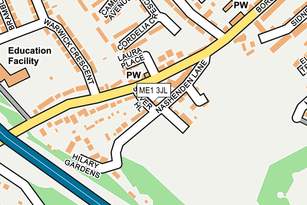 ME1 3JL map - OS OpenMap – Local (Ordnance Survey)
