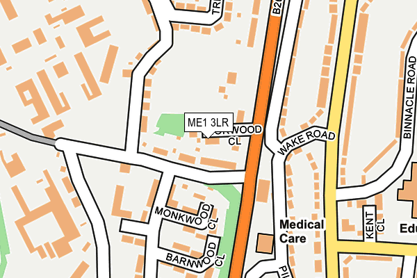 ME1 3LR map - OS OpenMap – Local (Ordnance Survey)