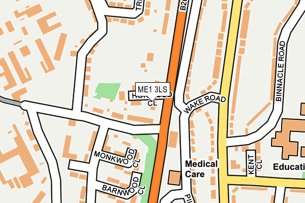 ME1 3LS map - OS OpenMap – Local (Ordnance Survey)
