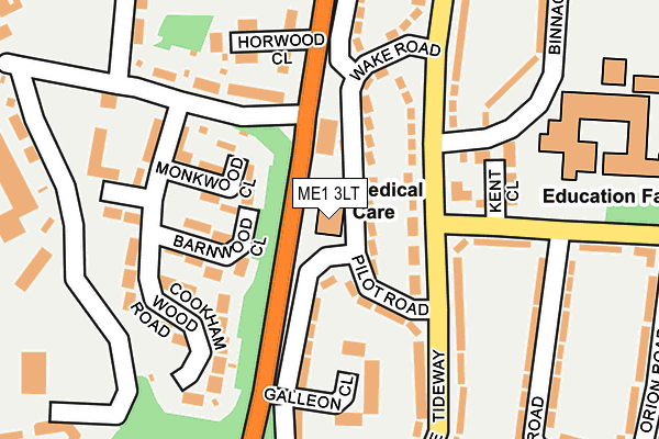ME1 3LT map - OS OpenMap – Local (Ordnance Survey)