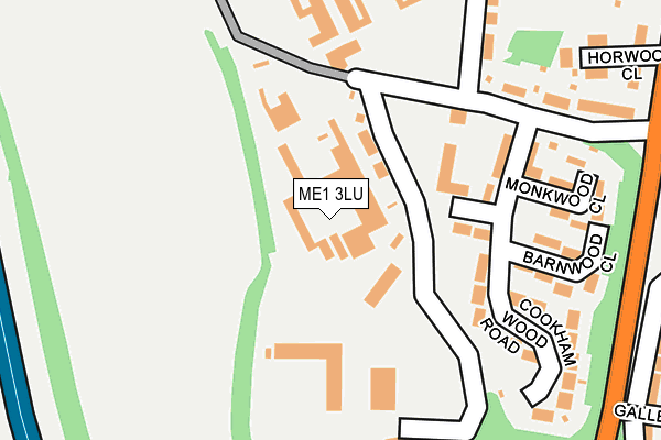 ME1 3LU map - OS OpenMap – Local (Ordnance Survey)