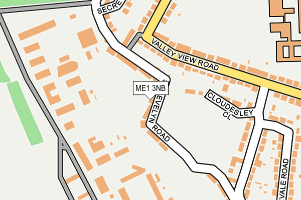 ME1 3NB map - OS OpenMap – Local (Ordnance Survey)