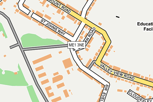 ME1 3NE map - OS OpenMap – Local (Ordnance Survey)
