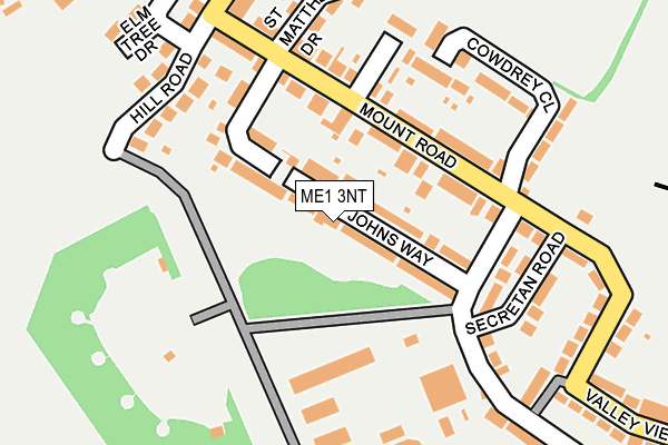 ME1 3NT map - OS OpenMap – Local (Ordnance Survey)