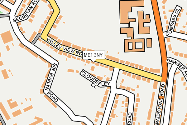 ME1 3NY map - OS OpenMap – Local (Ordnance Survey)