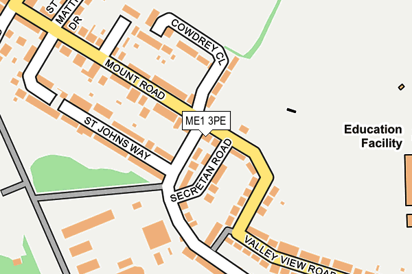 ME1 3PE map - OS OpenMap – Local (Ordnance Survey)
