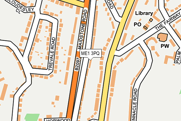 ME1 3PQ map - OS OpenMap – Local (Ordnance Survey)