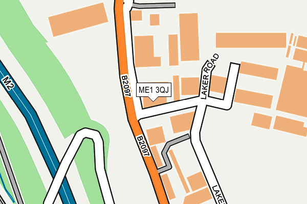 ME1 3QJ map - OS OpenMap – Local (Ordnance Survey)