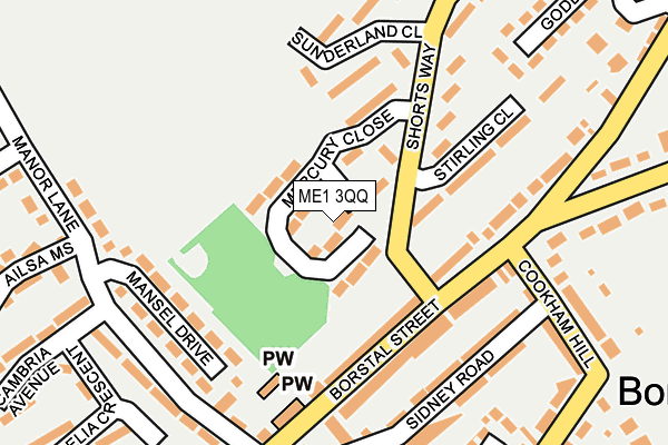 ME1 3QQ map - OS OpenMap – Local (Ordnance Survey)