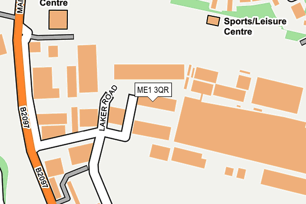 ME1 3QR map - OS OpenMap – Local (Ordnance Survey)