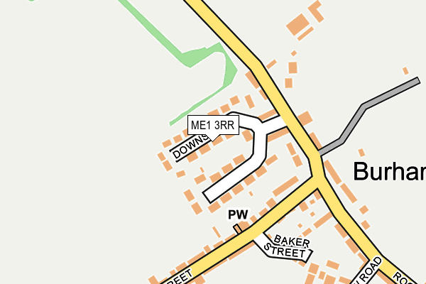 ME1 3RR map - OS OpenMap – Local (Ordnance Survey)