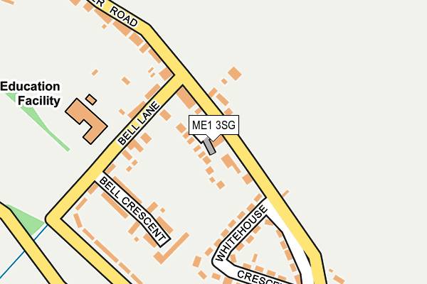 ME1 3SG map - OS OpenMap – Local (Ordnance Survey)