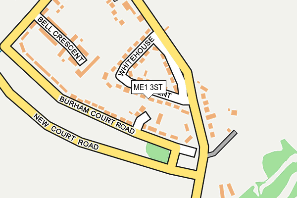 ME1 3ST map - OS OpenMap – Local (Ordnance Survey)