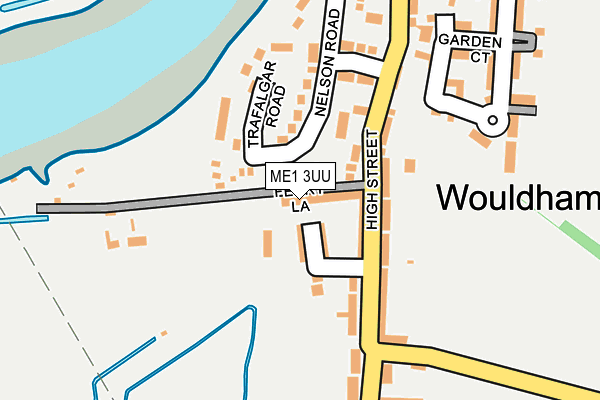 ME1 3UU map - OS OpenMap – Local (Ordnance Survey)