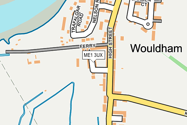 ME1 3UX map - OS OpenMap – Local (Ordnance Survey)