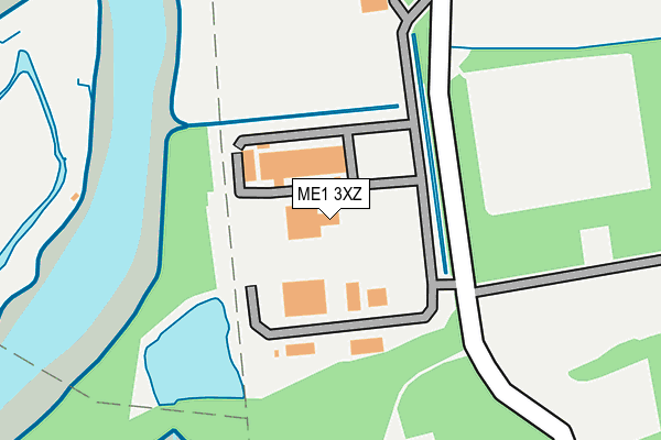ME1 3XZ map - OS OpenMap – Local (Ordnance Survey)