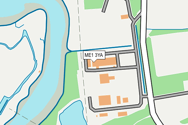 ME1 3YA map - OS OpenMap – Local (Ordnance Survey)
