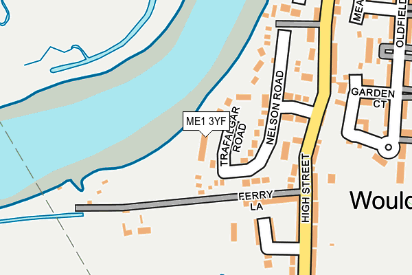 ME1 3YF map - OS OpenMap – Local (Ordnance Survey)