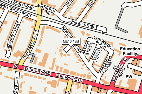 ME10 1BB map - OS OpenMap – Local (Ordnance Survey)