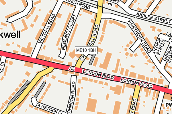 ME10 1BH map - OS OpenMap – Local (Ordnance Survey)