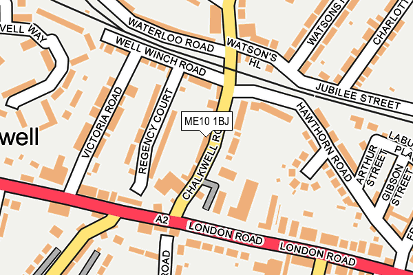 ME10 1BJ map - OS OpenMap – Local (Ordnance Survey)