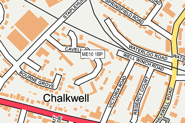 ME10 1BP map - OS OpenMap – Local (Ordnance Survey)