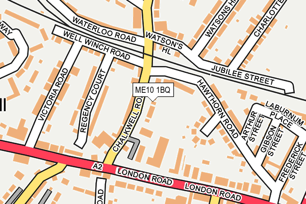 ME10 1BQ map - OS OpenMap – Local (Ordnance Survey)