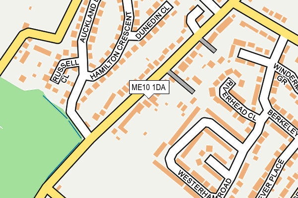 ME10 1DA map - OS OpenMap – Local (Ordnance Survey)