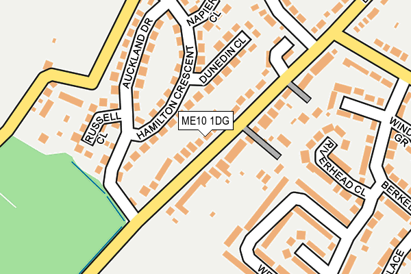 ME10 1DG map - OS OpenMap – Local (Ordnance Survey)