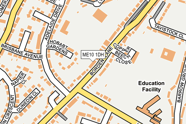 ME10 1DH map - OS OpenMap – Local (Ordnance Survey)