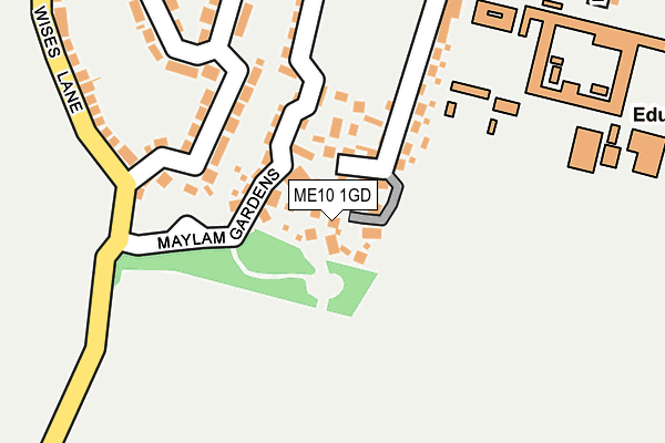 ME10 1GD map - OS OpenMap – Local (Ordnance Survey)