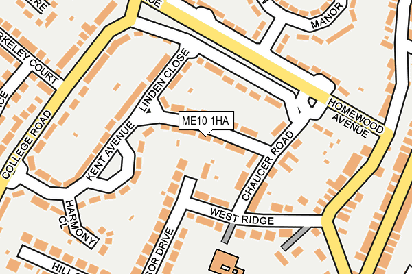 ME10 1HA map - OS OpenMap – Local (Ordnance Survey)
