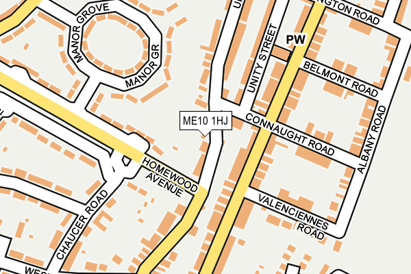 ME10 1HJ map - OS OpenMap – Local (Ordnance Survey)