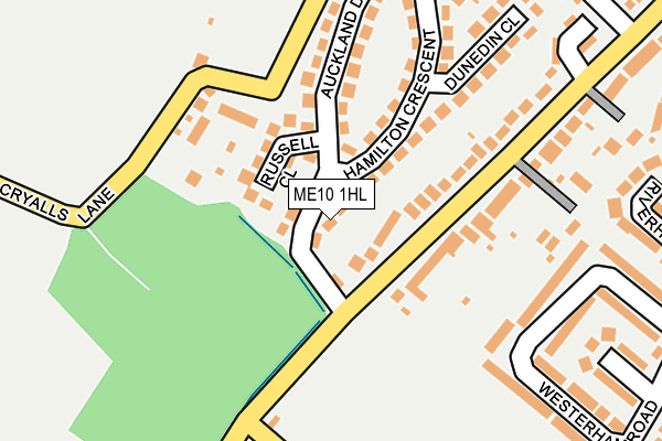 ME10 1HL map - OS OpenMap – Local (Ordnance Survey)
