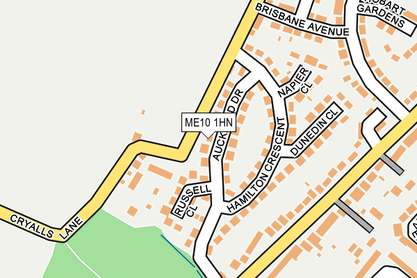 ME10 1HN map - OS OpenMap – Local (Ordnance Survey)