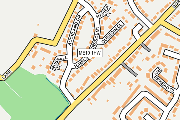 ME10 1HW map - OS OpenMap – Local (Ordnance Survey)