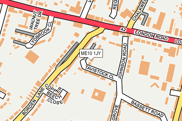 ME10 1JY map - OS OpenMap – Local (Ordnance Survey)