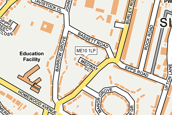 ME10 1LP map - OS OpenMap – Local (Ordnance Survey)