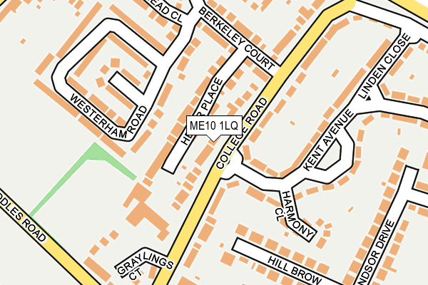 ME10 1LQ map - OS OpenMap – Local (Ordnance Survey)