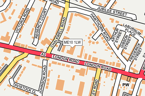 ME10 1LW map - OS OpenMap – Local (Ordnance Survey)