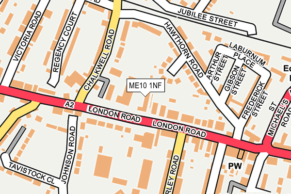 ME10 1NF map - OS OpenMap – Local (Ordnance Survey)