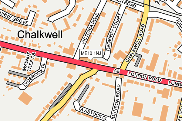 ME10 1NJ map - OS OpenMap – Local (Ordnance Survey)