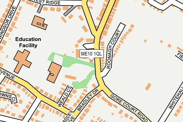 ME10 1QL map - OS OpenMap – Local (Ordnance Survey)