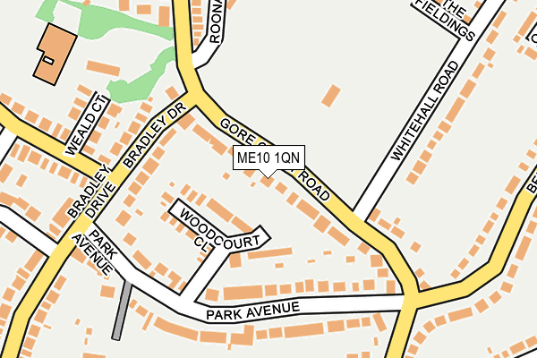 ME10 1QN map - OS OpenMap – Local (Ordnance Survey)