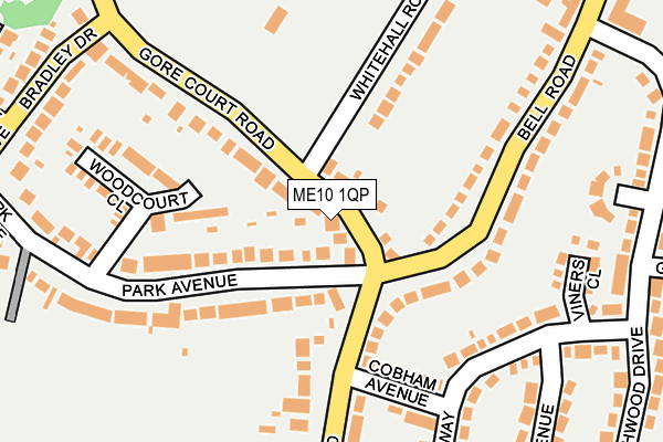 ME10 1QP map - OS OpenMap – Local (Ordnance Survey)